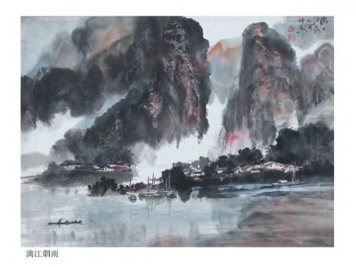 迎中秋庆国庆2023年肖增烈肖洪波指掌画作品联展在九三学社宜春书画院展出